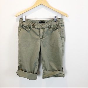 Express Olive Green Long Shorts